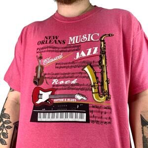 90s Vintage New Orleans Music Bourbon Street T-shirt